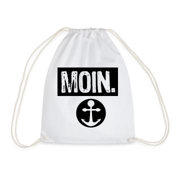 Jeu abstrait de couleurs en noir et blanc - Sac de sport léger - blanc - Devant