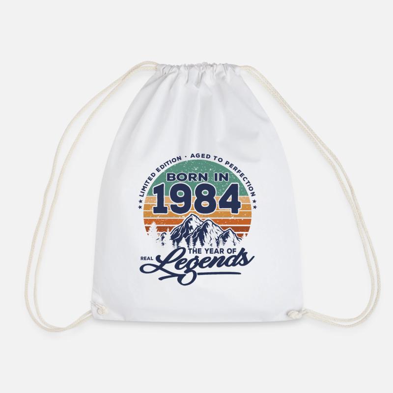 Legenden werden 1984 geboren - Turnbeutel - Weiß