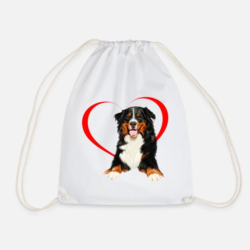 Berner Sennenhund - Turnbeutel - Weiß