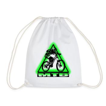 MTB Bike - Drawstring Bag - white - Front