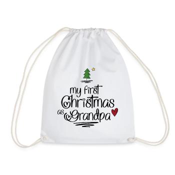 Cadeaux amusants pour grand-père pour Noël - Sac de sport léger - blanc - Devant