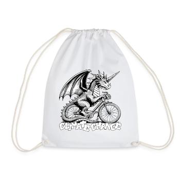 Dragon à vélo - Sac de sport léger - blanc - Devant