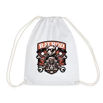 Rat Rod Custom Race Rusty Wild Tuning Hot Rusty - Drawstring Bag - white - Front