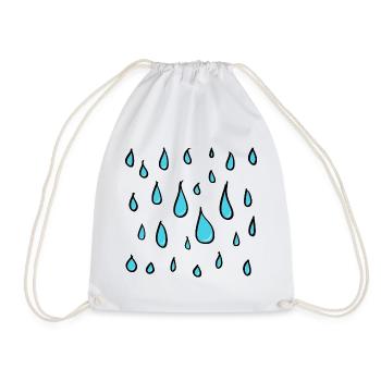 goutte d’eau - Sac de sport léger - blanc - Devant