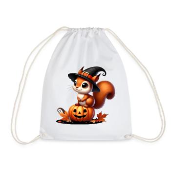 Écureuil mignon d’Halloween : un plaisir effrayant et doux - Sac de sport léger - blanc - Devant