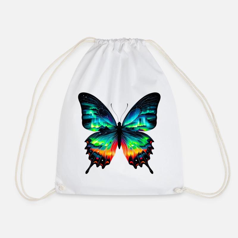 Schmetterling - Turnbeutel - Weiß