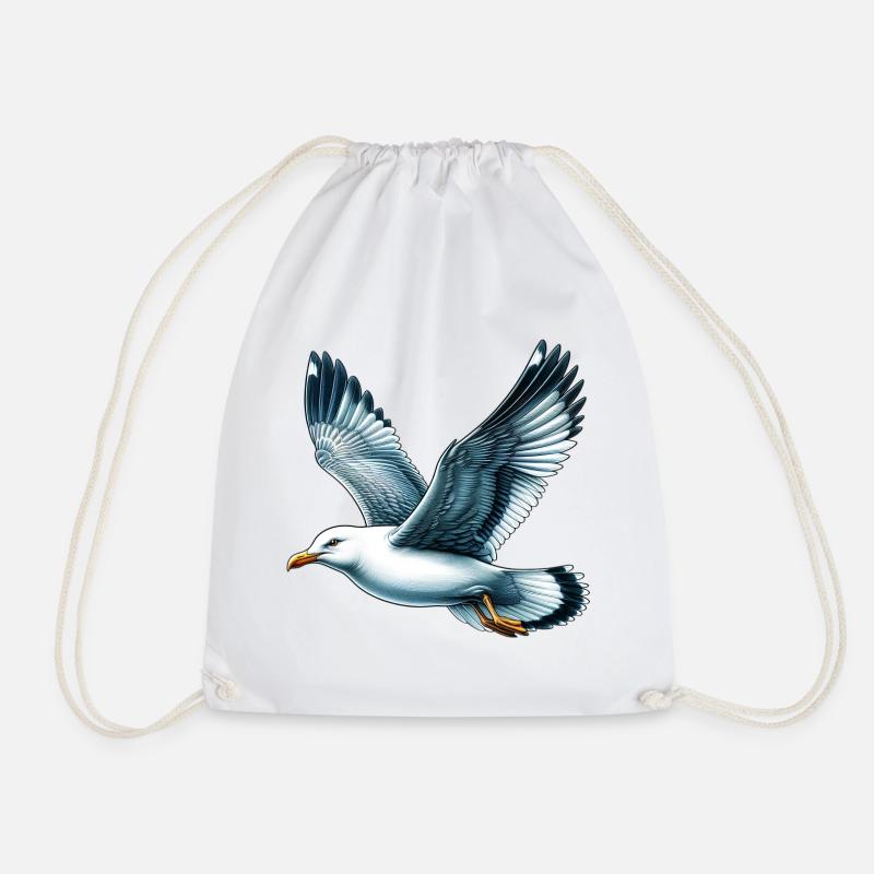 Möwe - Turnbeutel - Weiß