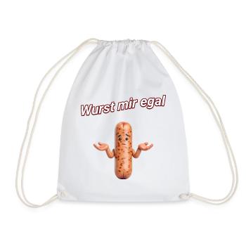 Wurst mir egal - Turnbeutel - Weiß - Vorne