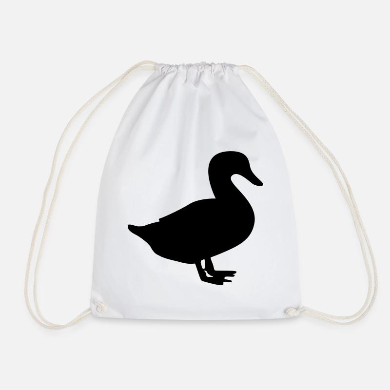 ente / duck / quack - Turnbeutel - Weiß