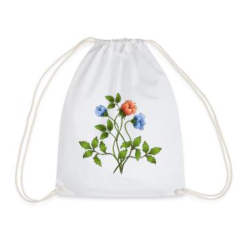 Fleur - Sac de sport léger - blanc - Devant