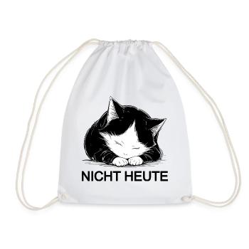 Le chat câlin noir et blanc n’est plus aujourd’hui - Sac de sport léger - blanc - Devant