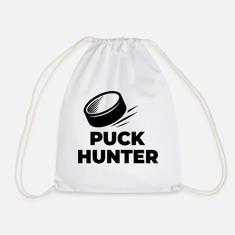 PUCK_HUNTER - Drawstring Bag - white