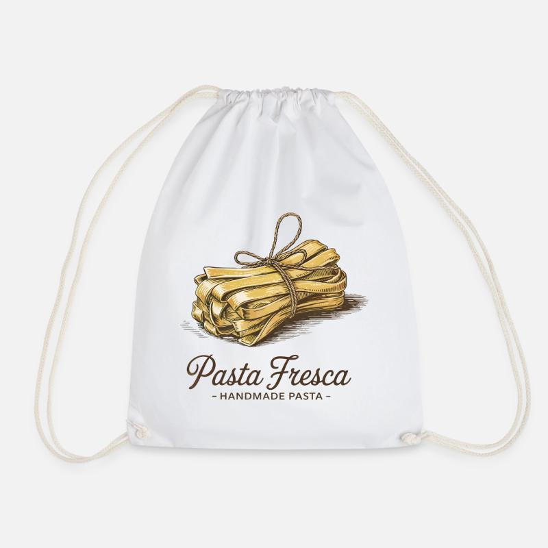 Pasta Fresca – Handmade Pasta - Turnbeutel - Weiß