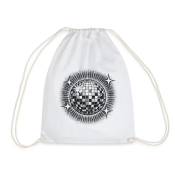 Disco Ball Party Retro années 70 Cadeau drôle - Sac de sport léger - blanc - Devant