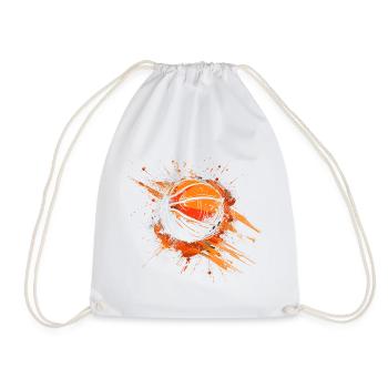 Basketball Street Art - Drawstring Bag - white - Front