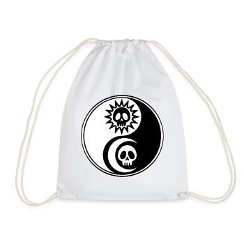 Sonne und Mond Yin und Yang - Turnbeutel - Weiß - Vorne
