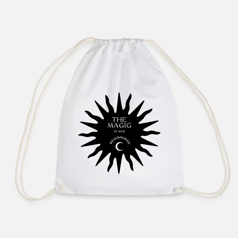 Magic of New Beginnings - Drawstring Bag - white
