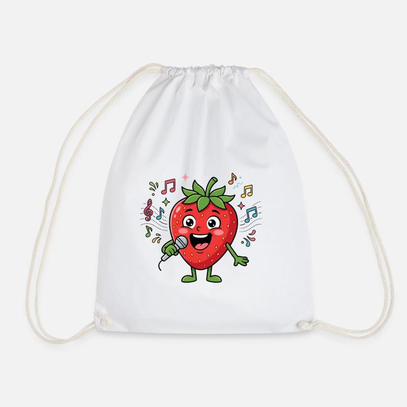Berry Star – Sing it loud! - Drawstring Bag - white