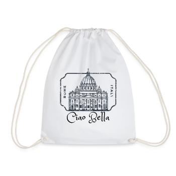 Rome Dome Stamp Heritage - Drawstring Bag - white - Front