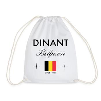 Dinant, Belgique, coordonnées, voyage, souvenir - Sac de sport léger - blanc - Devant