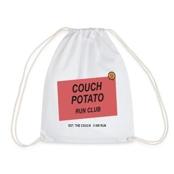 Couchpotato Laufclub - Turnbeutel - Weiß - Vorne
