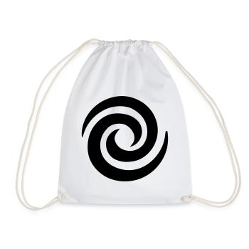 Japanese Spiral - Drawstring Bag - white - Front
