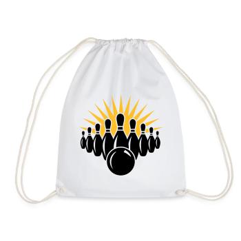 jeu de quilles - Sac de sport léger - blanc - Devant