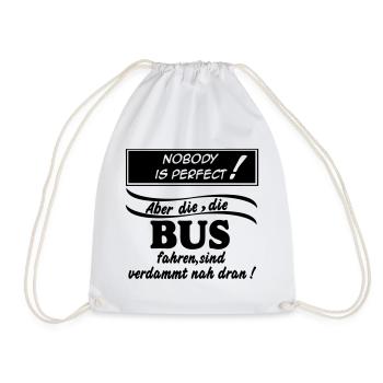Busfahrer Bus Omnibus Kraftfahrer Schulbus (25) - Turnbeutel - Weiß - Vorne