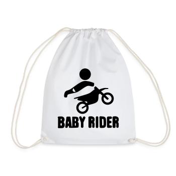 Baby Rider  - Turnbeutel - Weiß - Vorne
