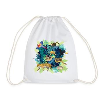 South America Jungle Dark - Sac de sport léger - blanc - Devant