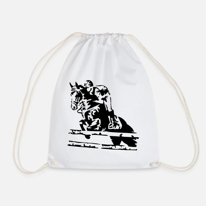 ride - Drawstring Bag - white