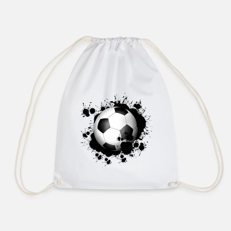 Fußball - Turnbeutel - Weiß