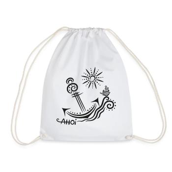 Anker Travel Summer Ahoi - Drawstring Bag - white - Front
