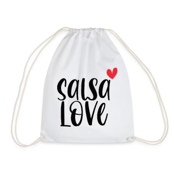 Salsa Love! Dancer Dancers Dance Gift - Drawstring Bag - white - Front