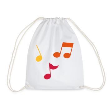 Partitions – 3 couleurs - Sac de sport léger - blanc - Devant