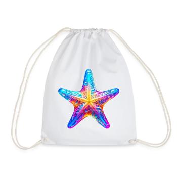 Starfish - Drawstring Bag - white - Front
