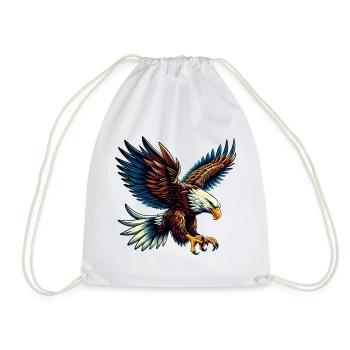 Adler - Turnbeutel - Weiß - Vorne