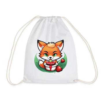 Foxy Strawberry Cake - Turnbeutel - Weiß - Vorne