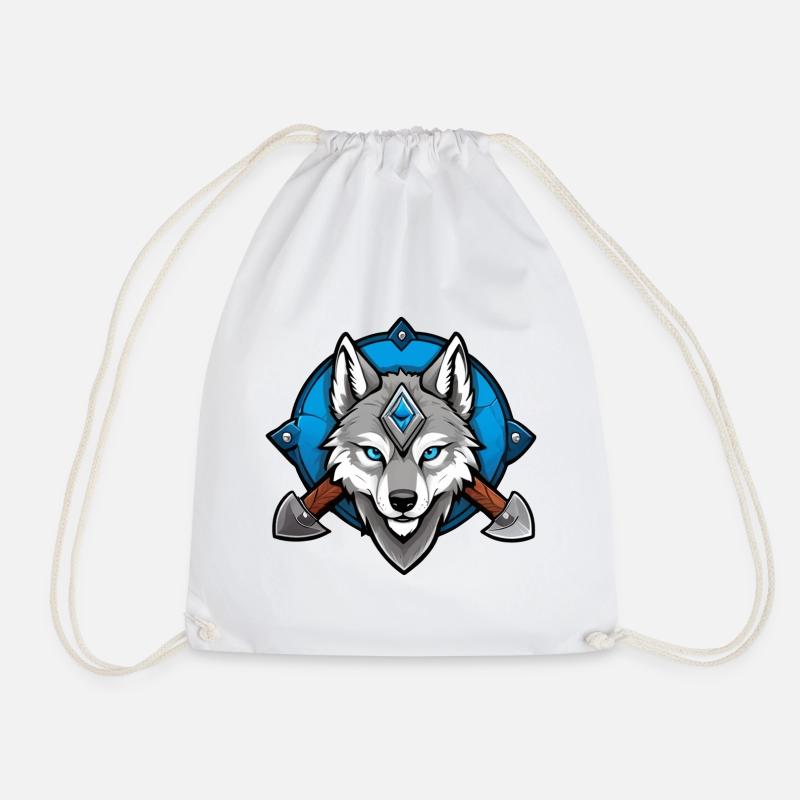 Viking Wolf Warrior - Turnbeutel - Weiß