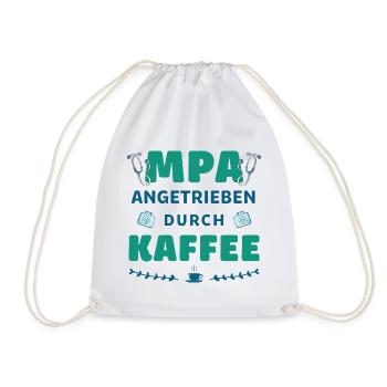 Medical Practice Assistant | Mpa | Coffee - Drawstring Bag - white - Front