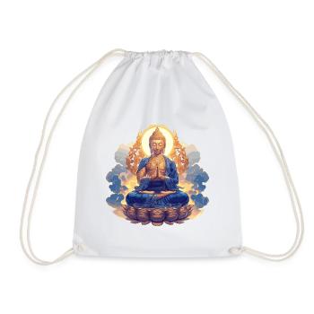 Buddha Buddhismus Religion Spirituell Meditation - Turnbeutel - Weiß - Vorne