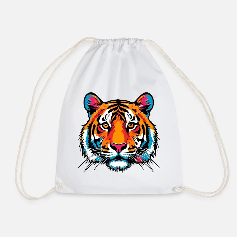Tiger - Turnbeutel - Weiß