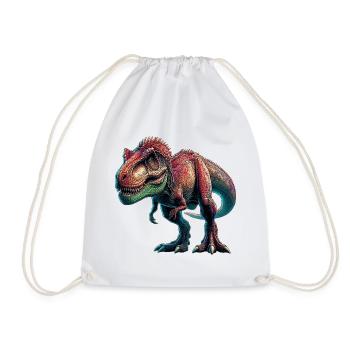 Dinosaur - Drawstring Bag - white - Front