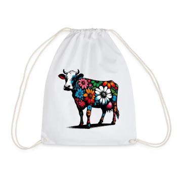 Vache - Sac de sport léger - blanc - Devant