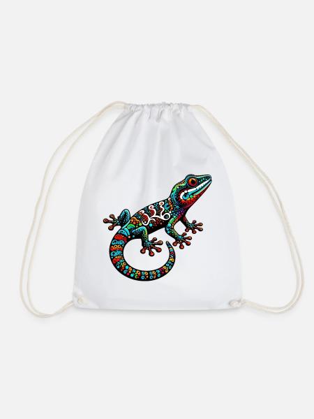 Gecko - Turnbeutel - Weiß