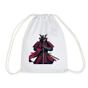 Bushido of Samurai Warrior - Drawstring Bag - white - Front