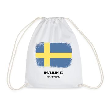 Malmö /// Sweden /// Sverige /// Schweden - Turnbeutel - Weiß - Vorne