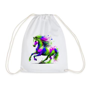 Cheval - Sac de sport léger - blanc - Devant