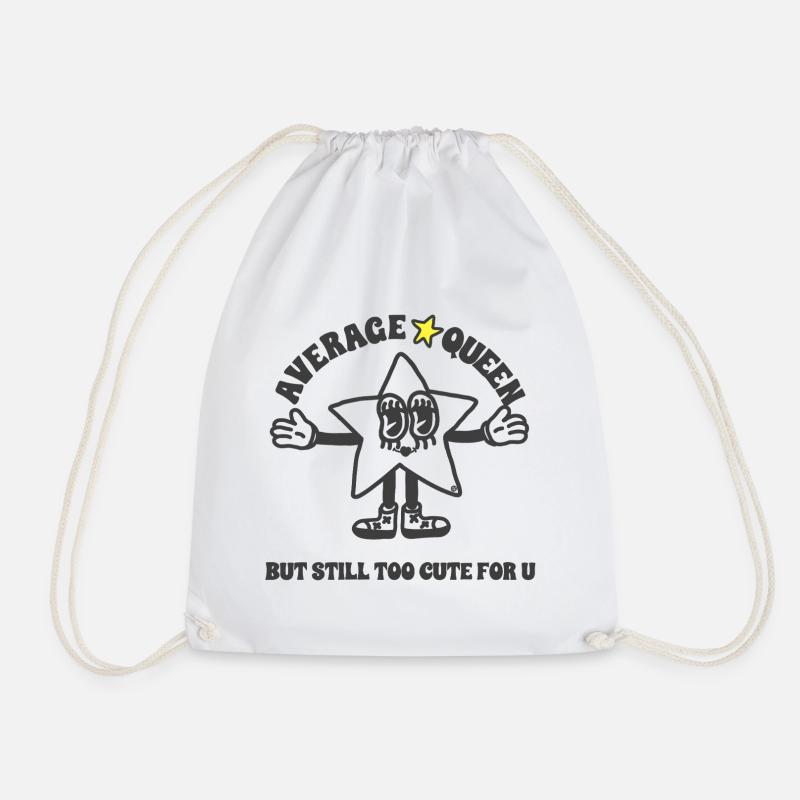 Average but not for you - Drawstring Bag - white