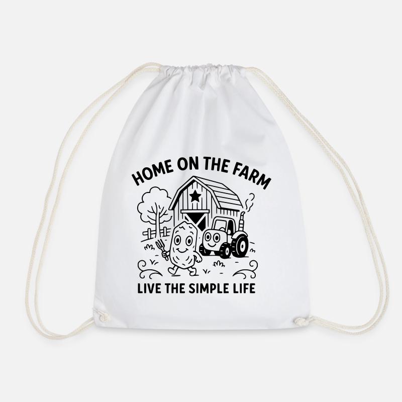 HomeFarm - Drawstring Bag - white